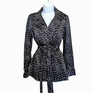 Wrapper trench jacket